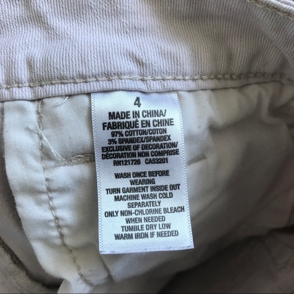 Aeropostale High waisted shorty White jean shorts with lace detail 4 - Picture 5 of 5